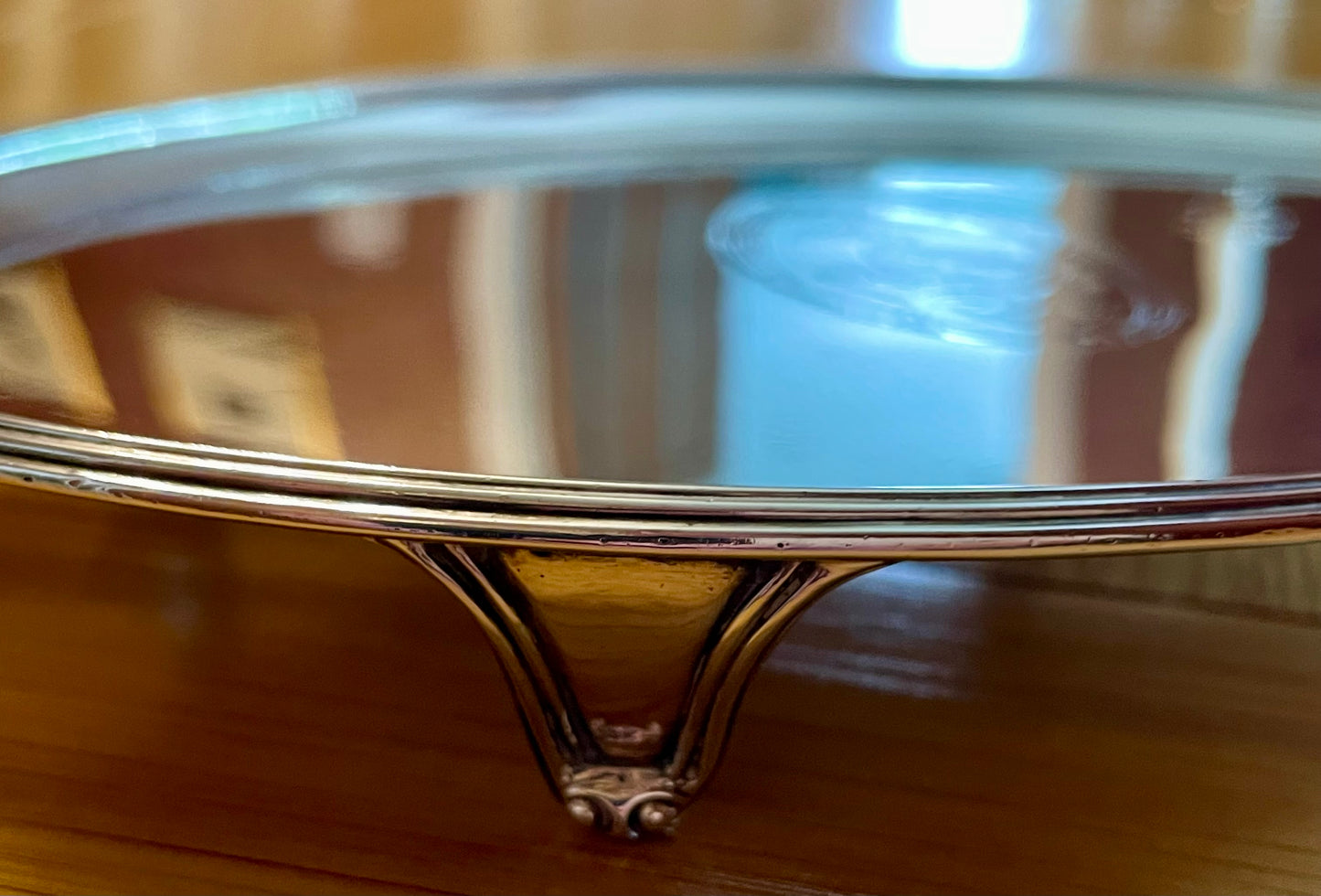 Antique Georgian Silver Salver by John Crouch I & Thomas Hannam, London 1791