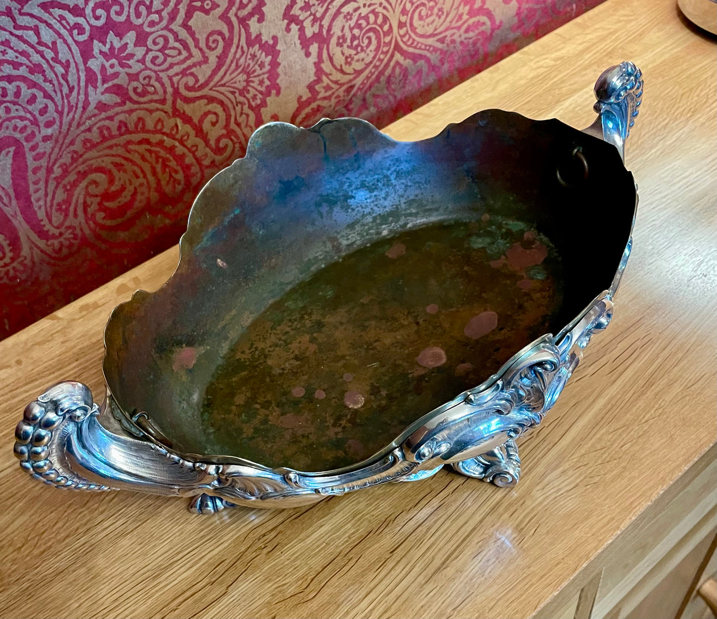 Late 19thC Berlin Hallmarked Silver Centre Piece By Franz Mosgau